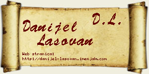 Danijel Lasovan vizit kartica